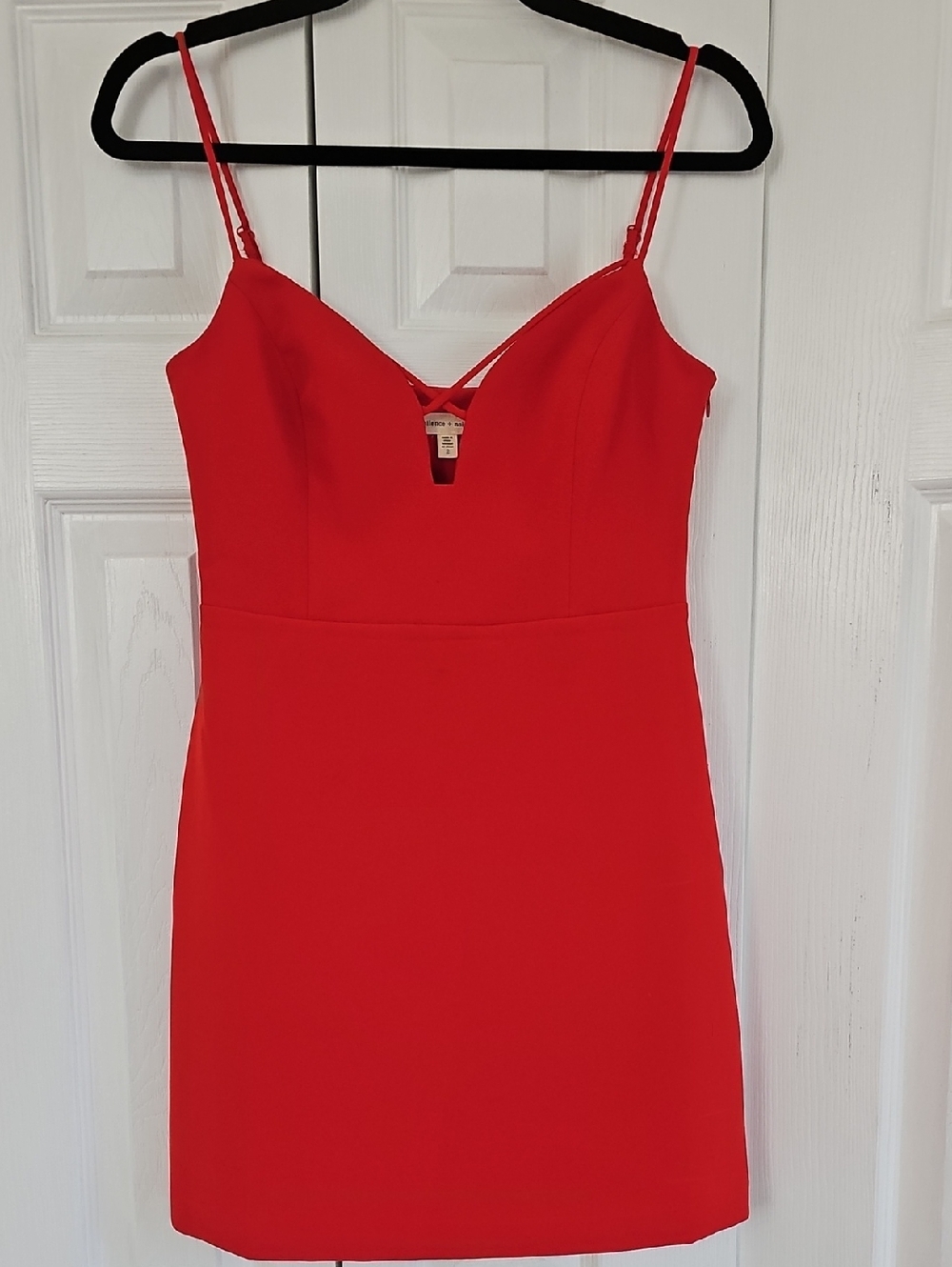 Urban Outfitters silence + noise red strappy mini dress